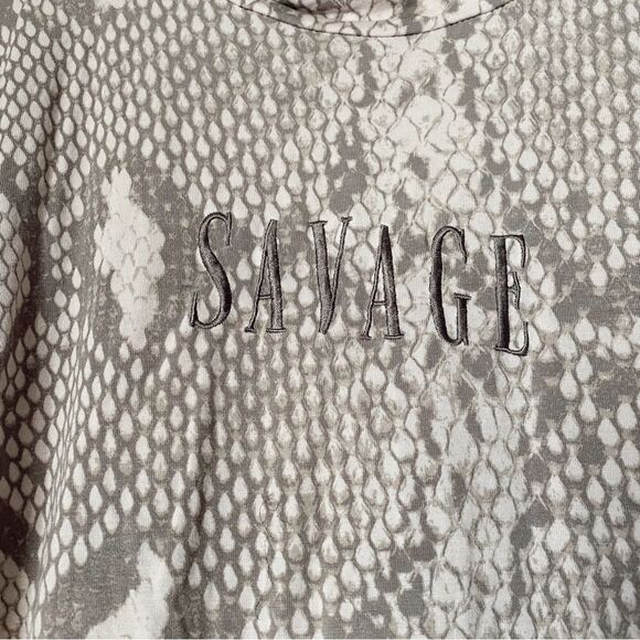 Forever 21 Plus Size Snake Print Bodysuit Savage - Picture 7 of 13